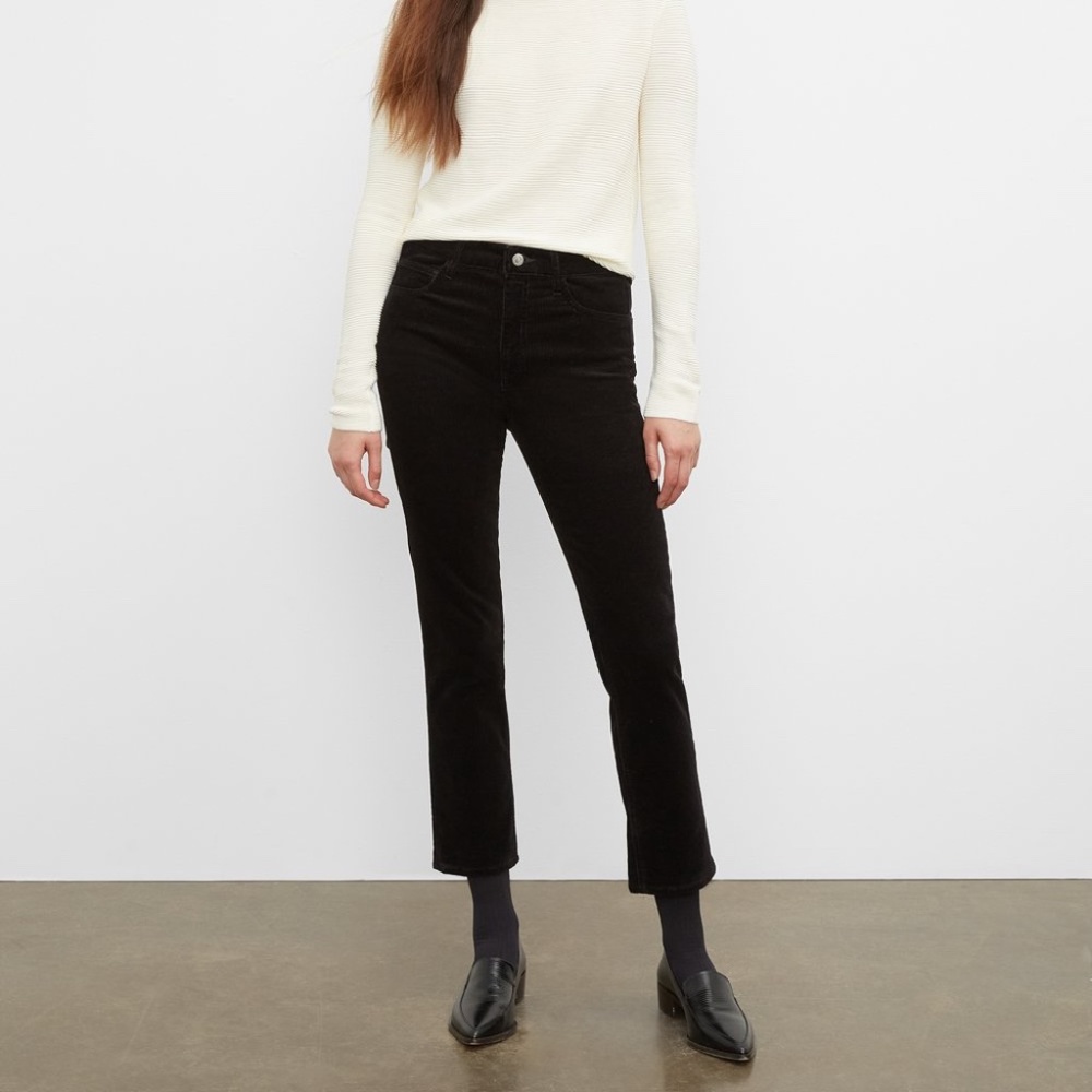 The High Rise Skinny Cord Black Club Monaco NWT